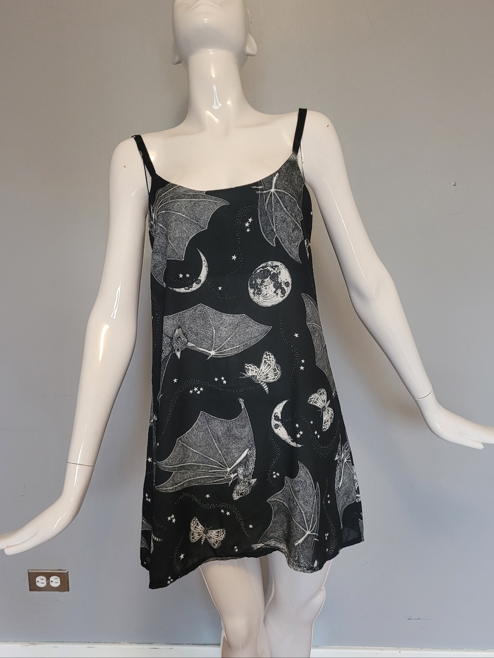 Cosmic Drifters Nocturnal Print Slip Dress, VGUC, Approximate Size S